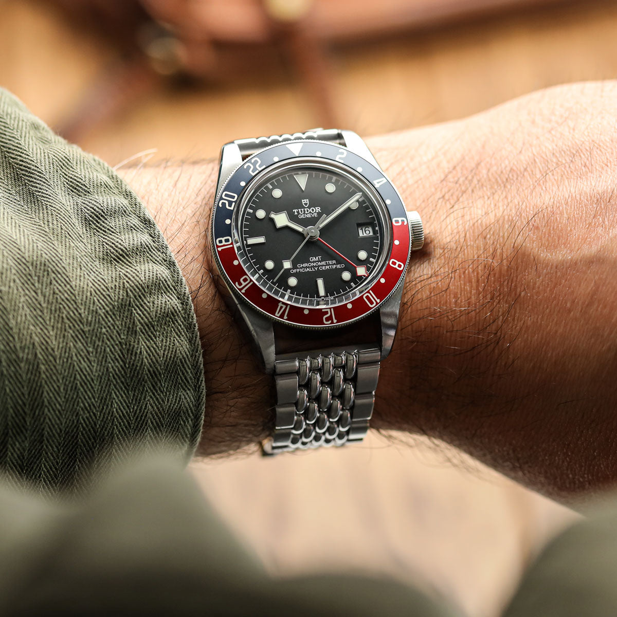 Premium Stainless Steel Beads of Rice Watch Bracelet