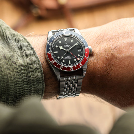 Premium Stainless Steel Beads of Rice Watch Bracelet