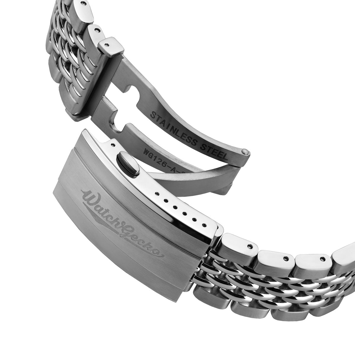 Premium Stainless Steel Beads of Rice Watch Bracelet