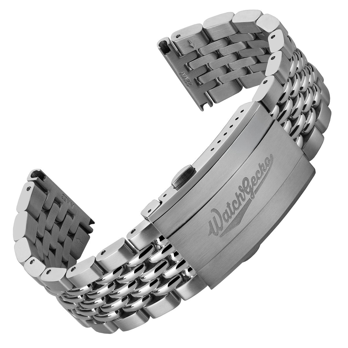 Premium Stainless Steel Beads of Rice Watch Bracelet WatchGecko
