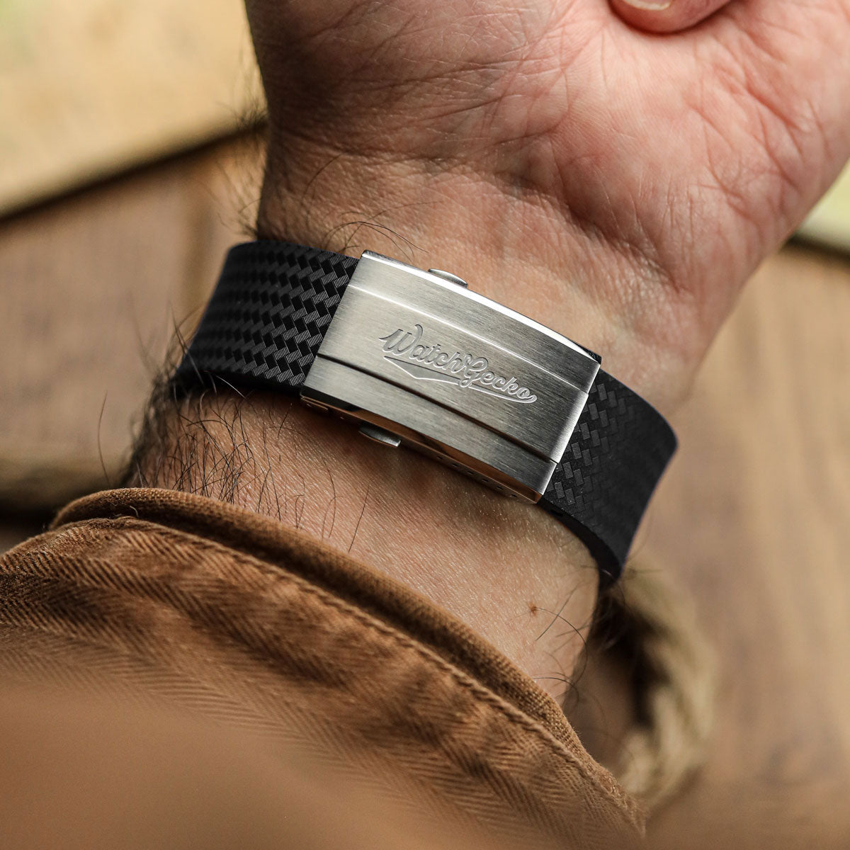 Push Button Divers Deployant Buckle - Brushed / Polished