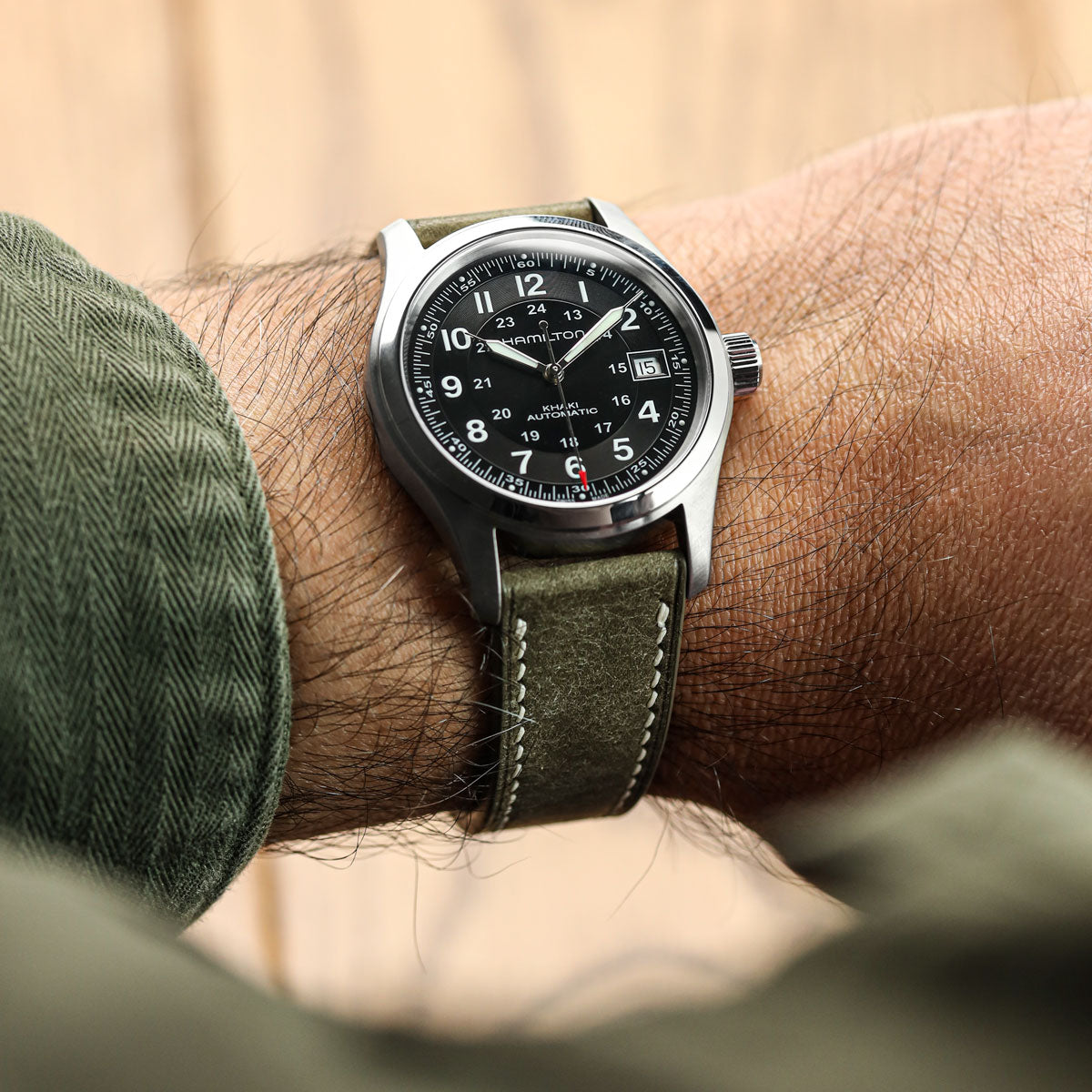 Bourton Hand-Stitched Genuine Italian Leather Watch Strap - Oliver on Hamilton