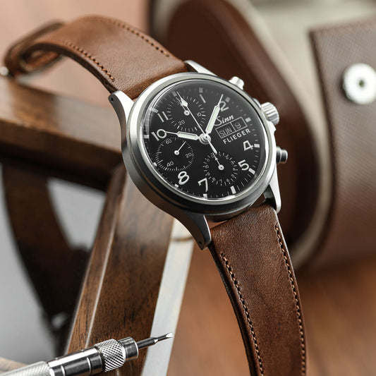 Missouri Vintage Leather Watch Strap - Tan