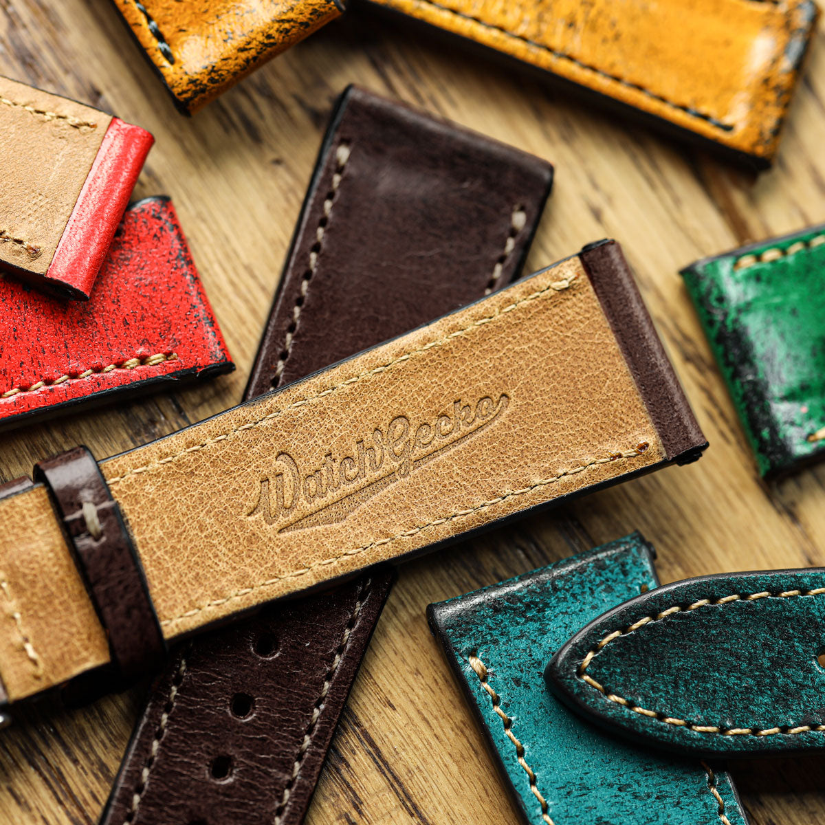 Radstock Vintage Genuine Leather Watch Strap - Vintage Chocolate Brown