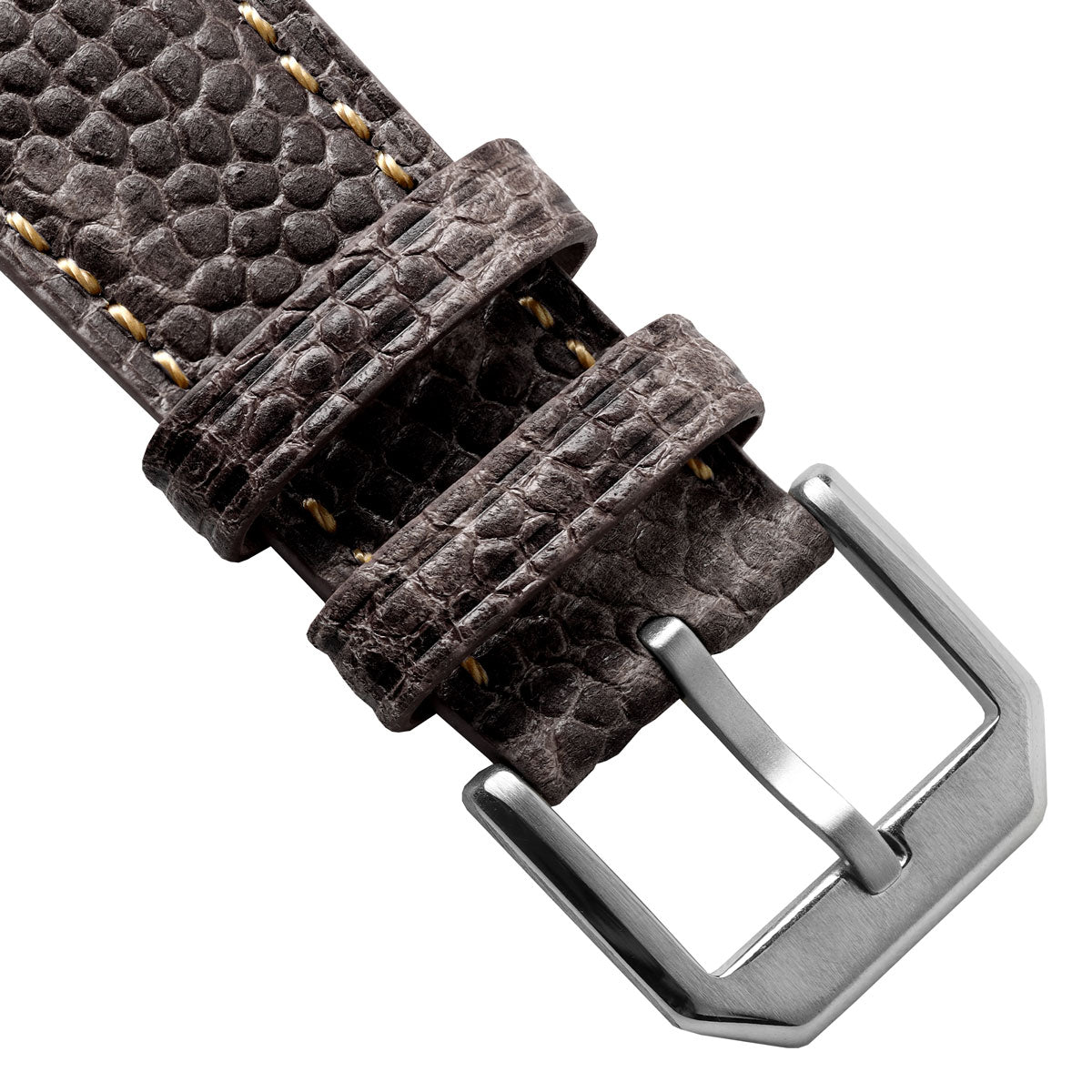 WatchGecko Adassa Classic Caviar Leather Watch Strap - Graphite