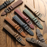 WatchGecko Brixham Special Buckle Vintage Leather Watch Strap Range