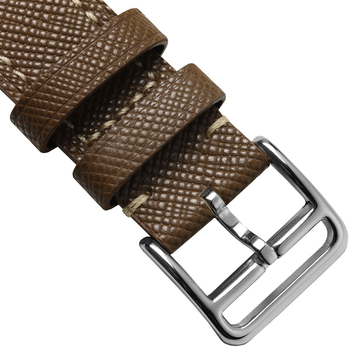 Brixham Saffiano Leather Watch Strap - Brown