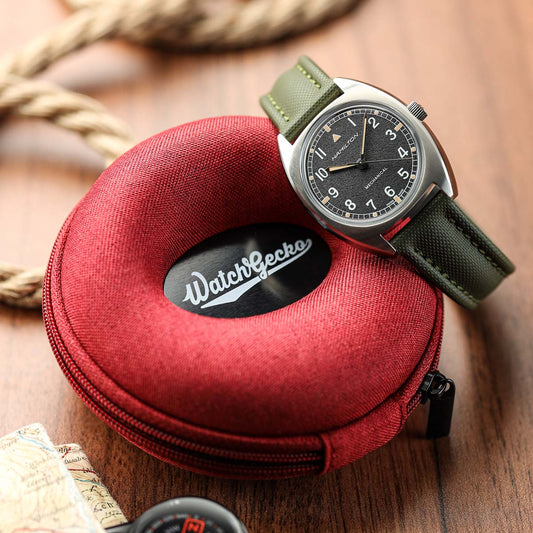 Zip Up Doughnut Watch Case - Signal Red