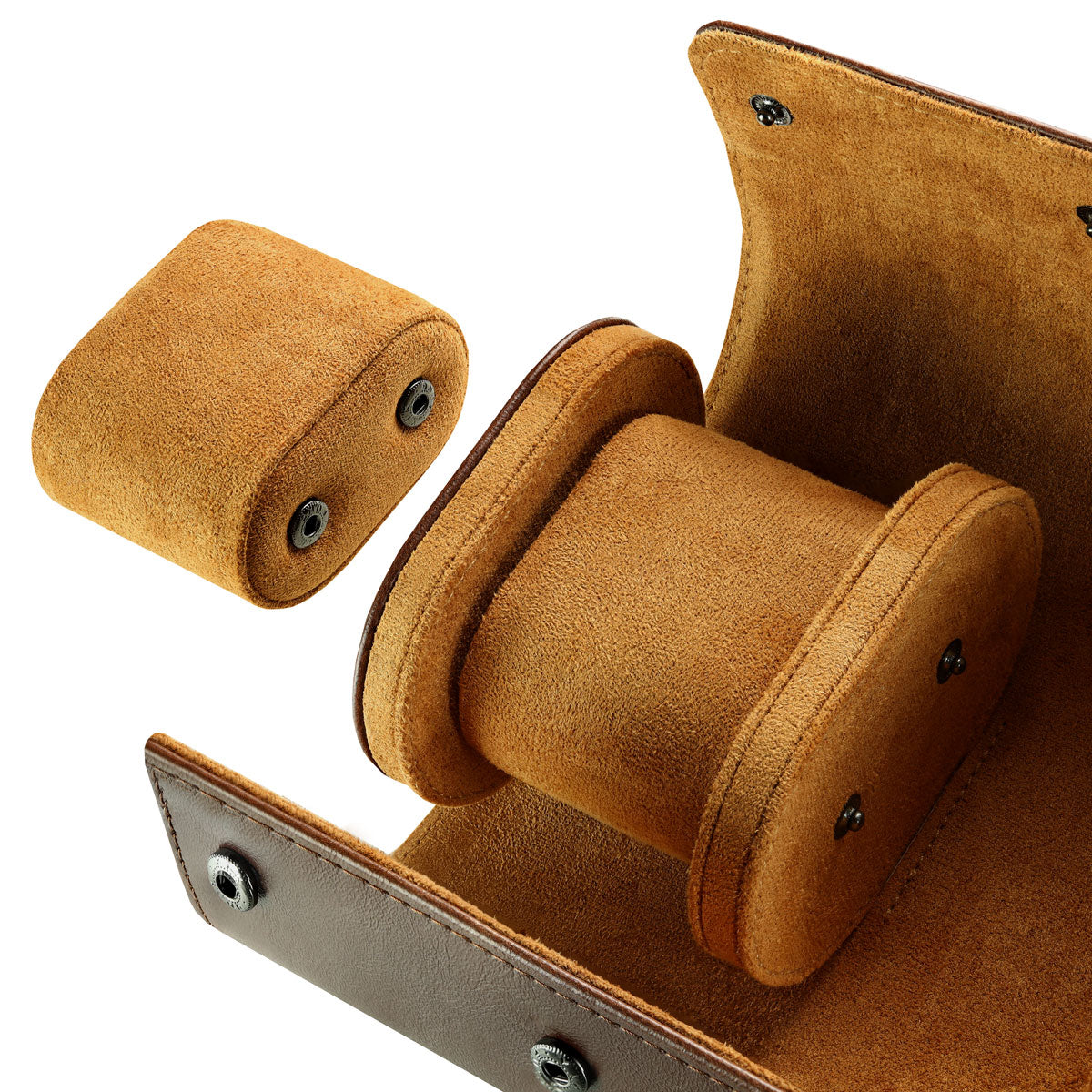 WatchGecko 3 Watch Travel Roll Case - Brown