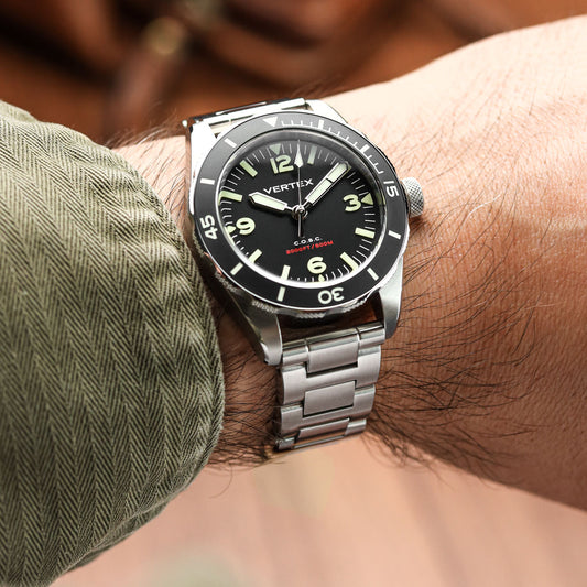 Langstone Solid Stainless Steel Diver's Watch Bracelet - Fully Brushed