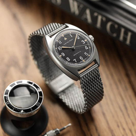 Classic Style Stainless Steel Milanese Mesh Watch Strap - Satin Brushed