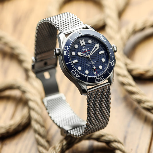 Merriott Quick-Release Milanese Mesh Stainless Steel Watch Strap - Polished