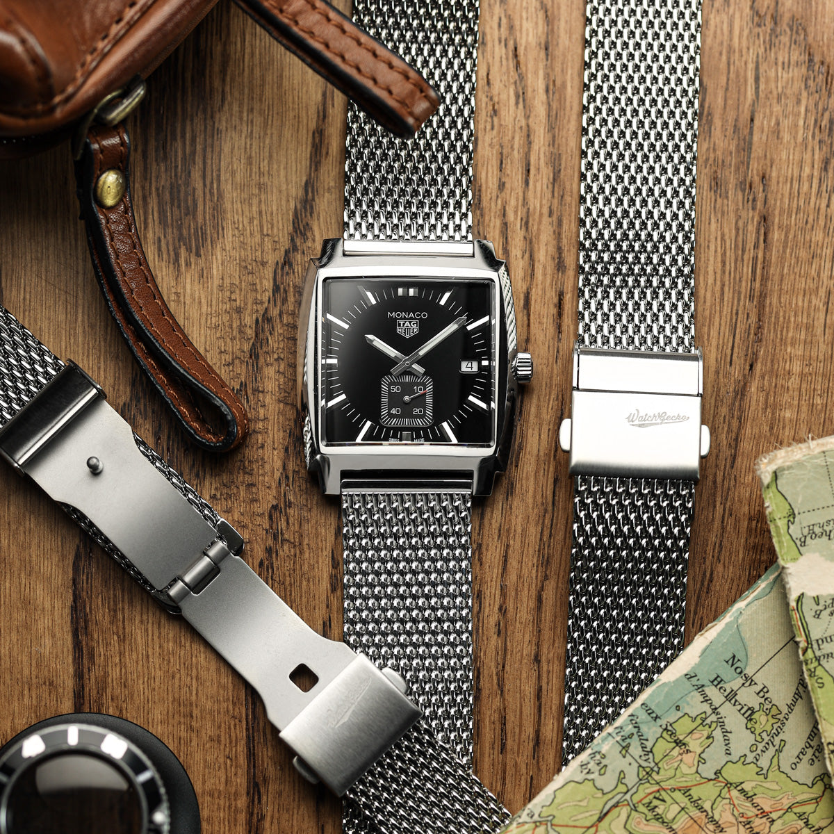 Merriott Quick-Release Milanese Mesh Stainless Steel Watch Strap - Polished