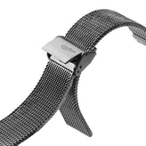 WatchGecko Oblique Milanese Mesh Stainless Steel Watch Strap - Polished
