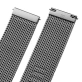 WatchGecko Oblique Milanese Mesh Stainless Steel Watch Strap - Polished