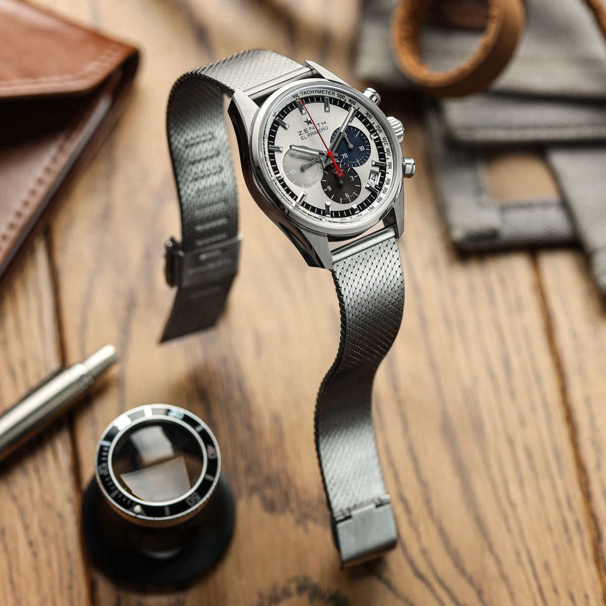 Calibre 1960 Mesh Watch Strap - PVD Black