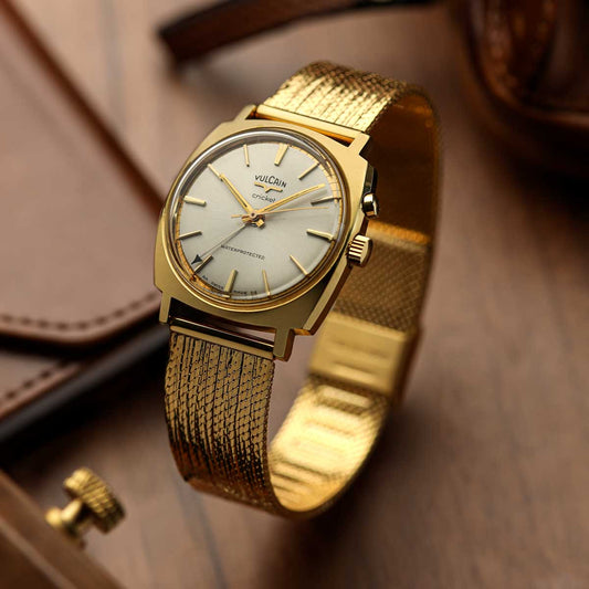 Fresco Classic Mesh Watch Strap - IP Gold