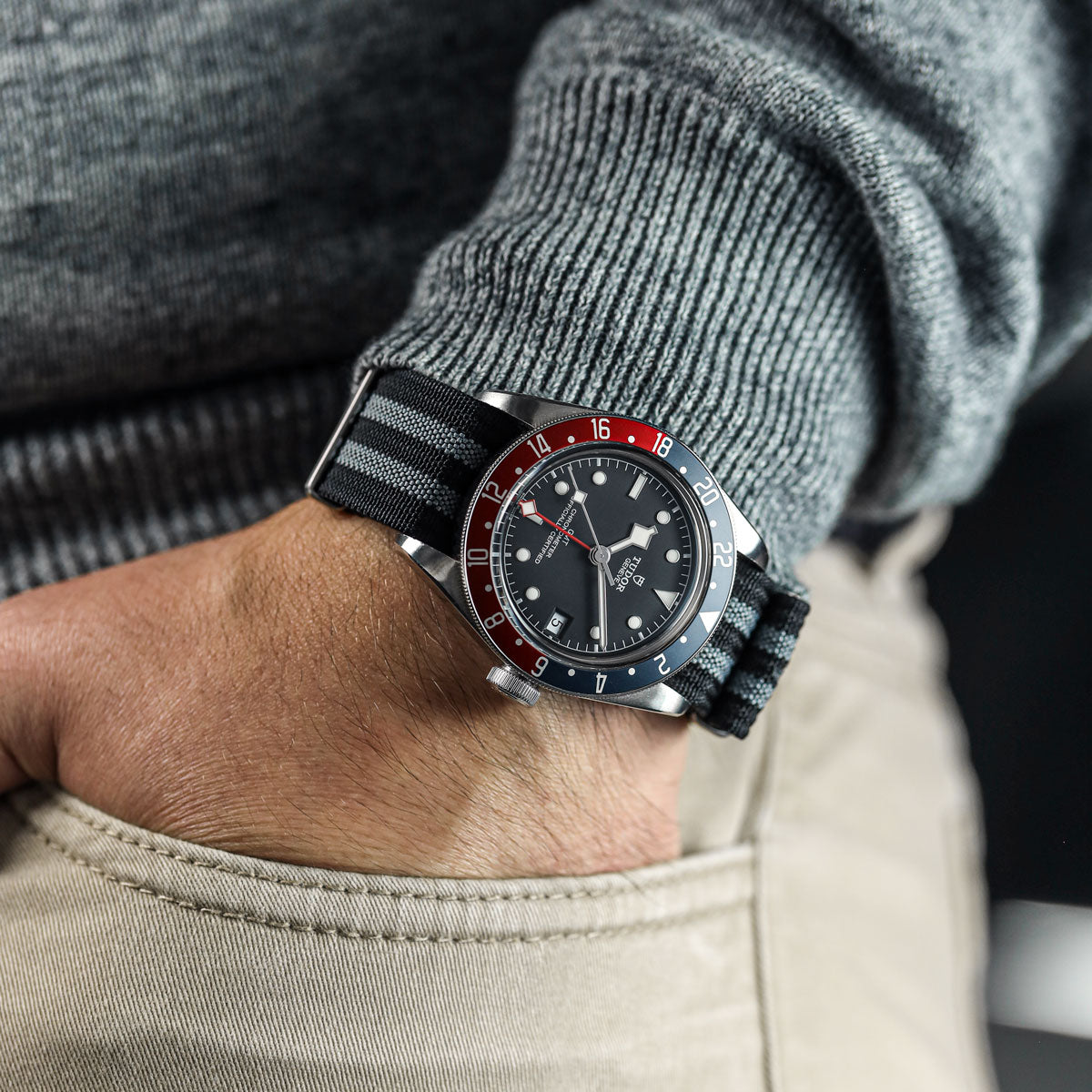 WatchGecko Ridge British Military Watch Strap - Classic Bond