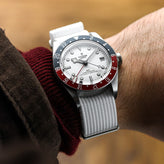 WatchGecko Ridge British Military Watch Strap - White