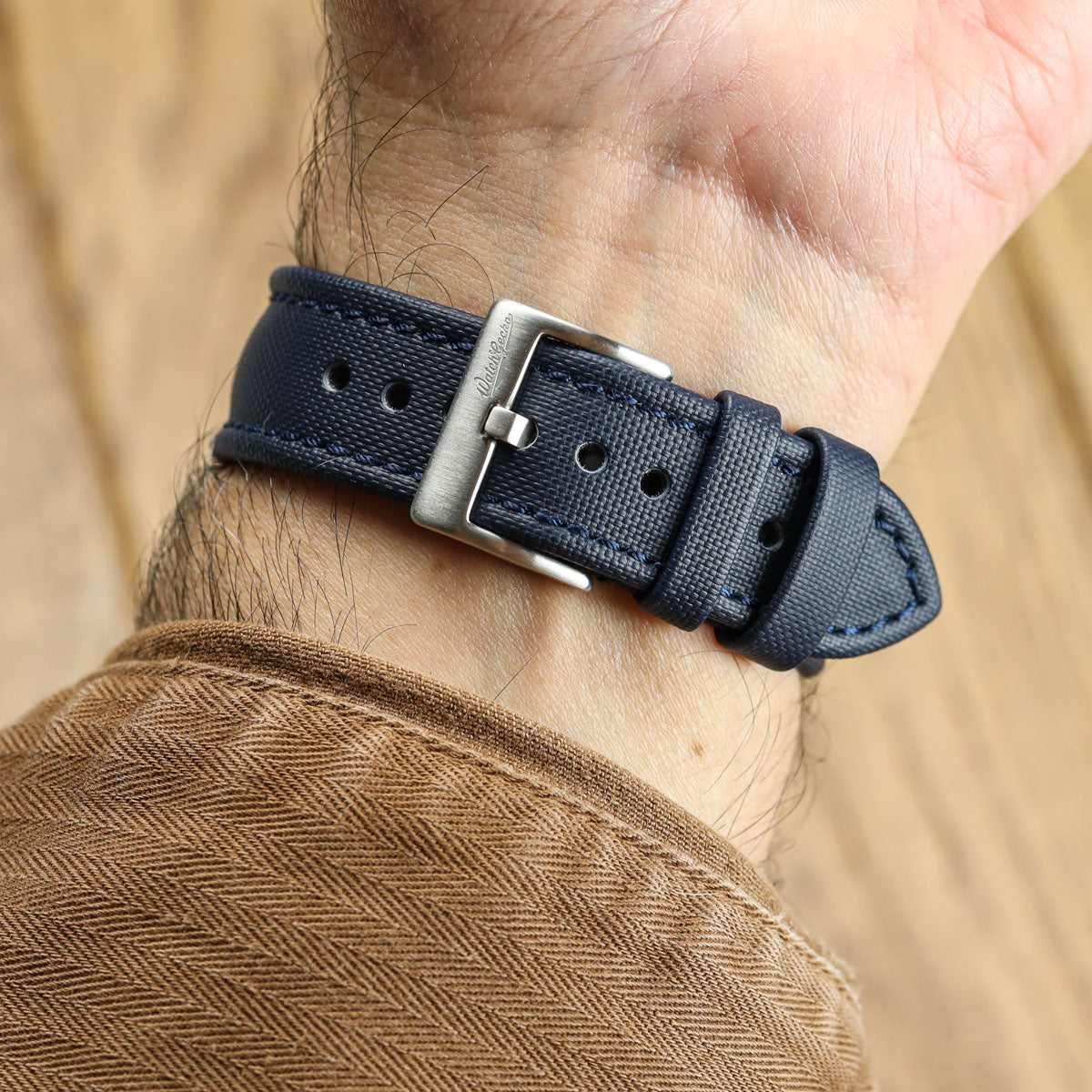 WatchGecko Atlas Sailcloth Strap - Blue