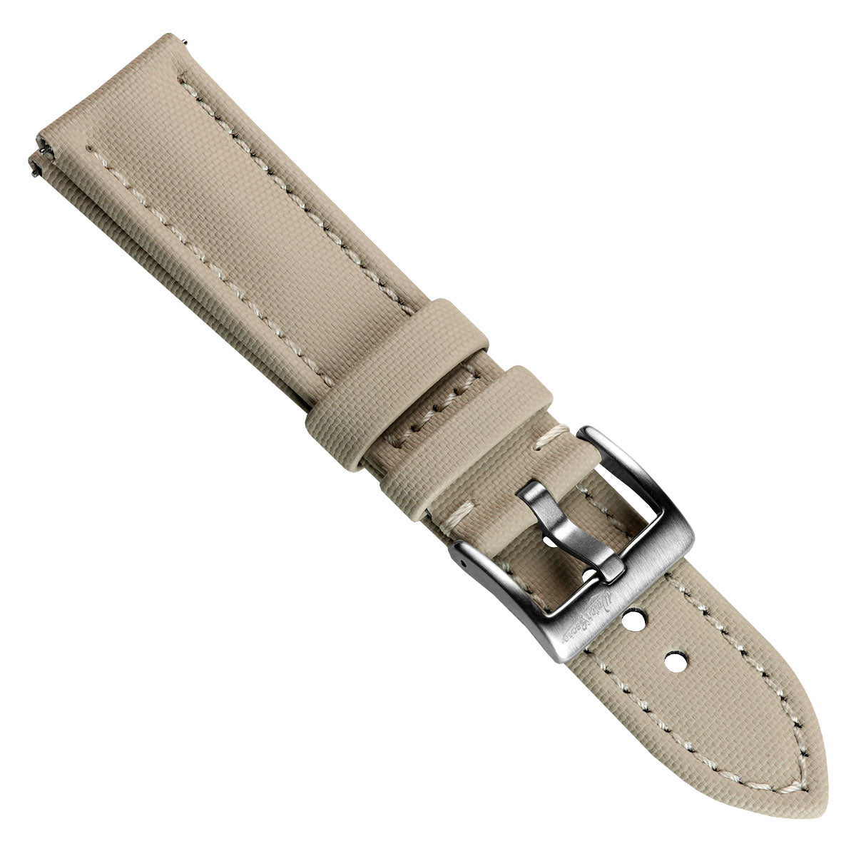 WatchGecko Padded Sailcloth Strap - Beige