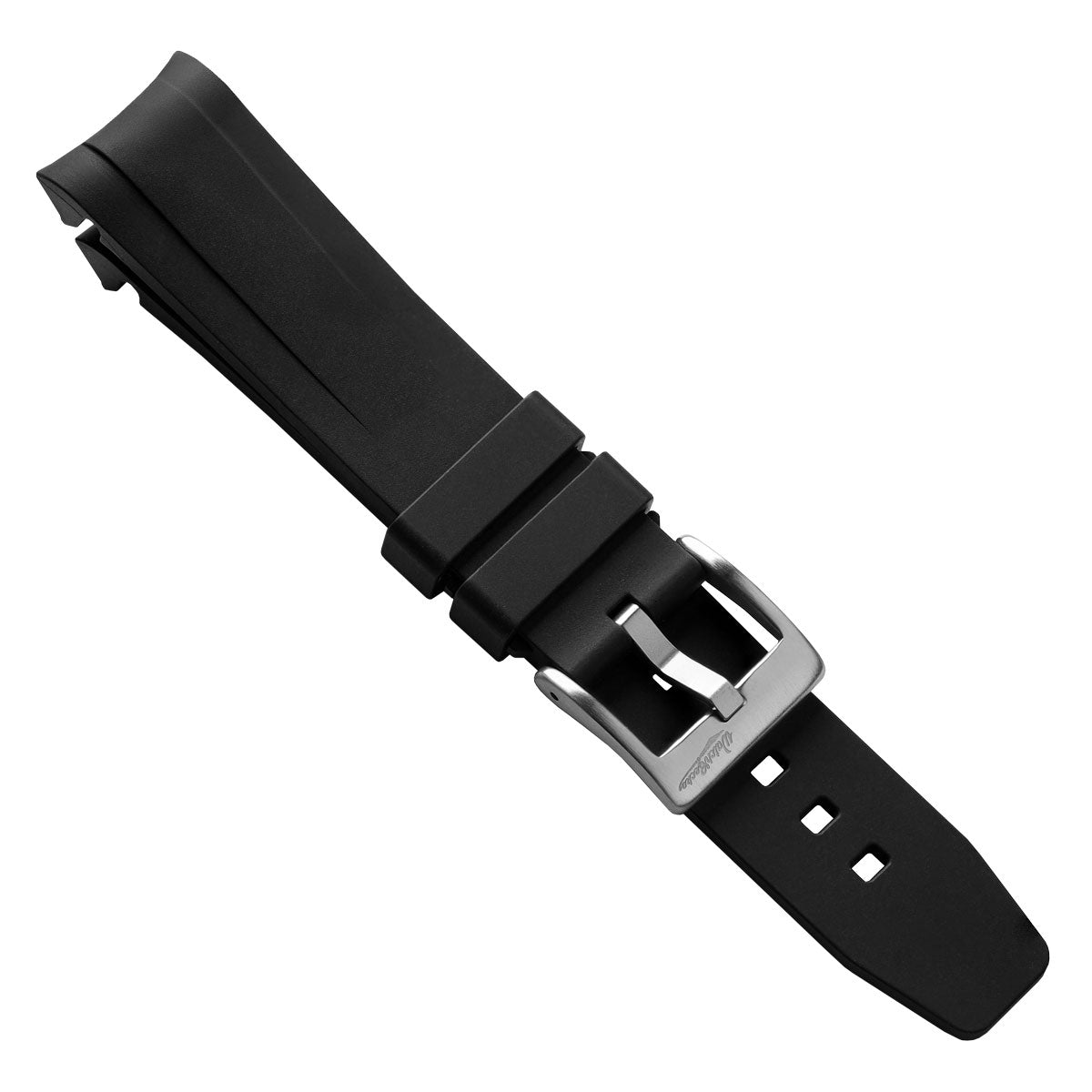 WatchGecko Tudor Black Bay 58 Style Rubber Watch Strap - Black