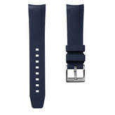 WatchGecko Tudor Black Bay 58 Style Rubber Watch Strap -  Blue