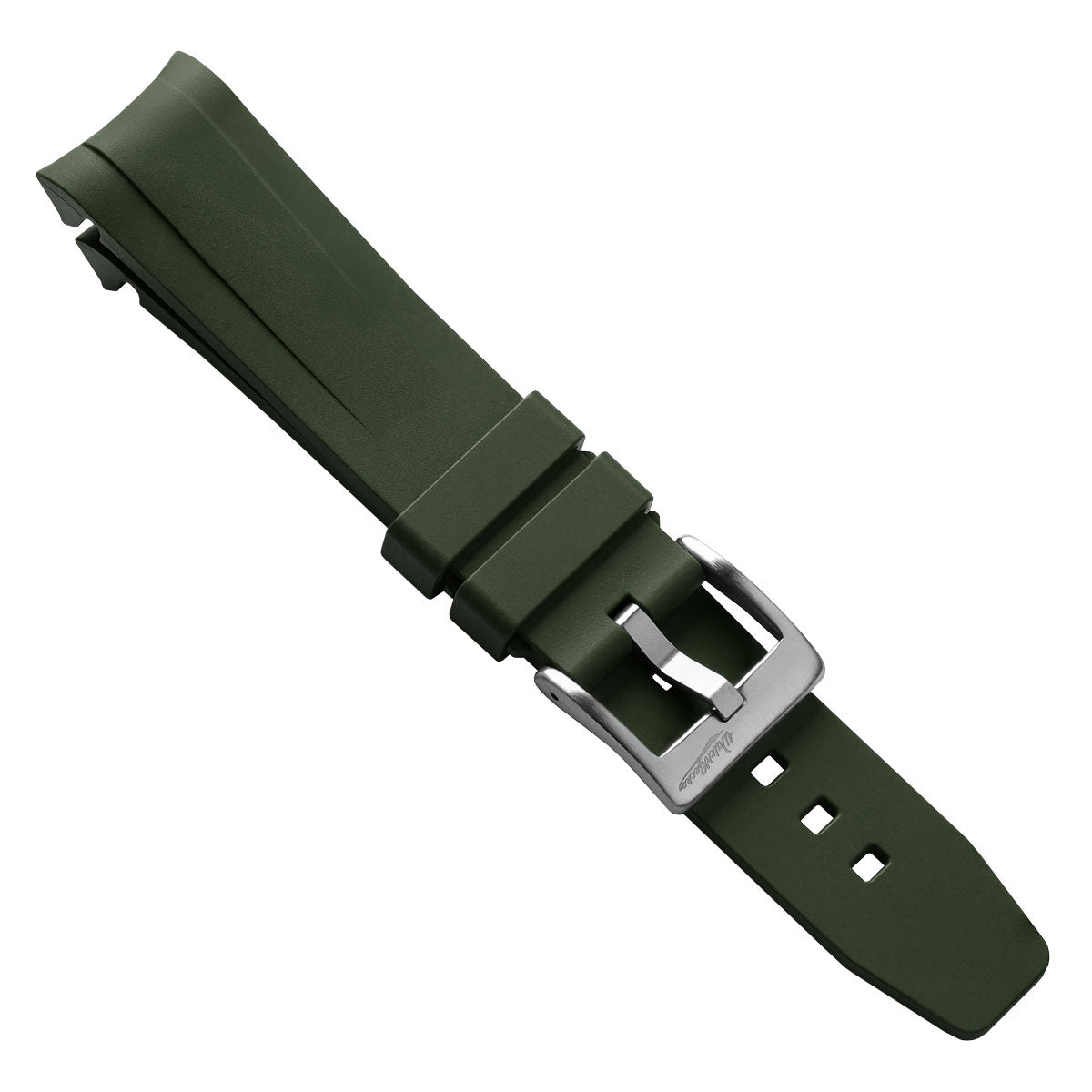 WatchGecko Premium Rubber Watch Strap to fit Tudor Black Bay 58 -  Green