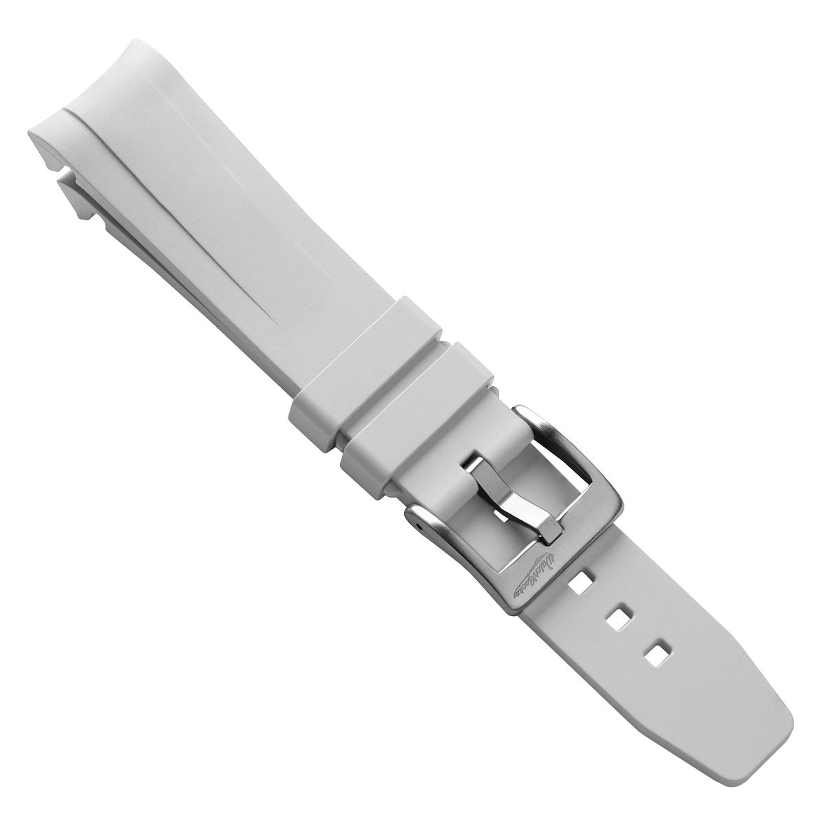 WatchGecko Tudor Black Bay 58 Style Rubber Watch Strap -  White