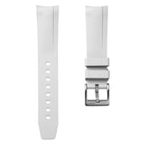 WatchGecko Tudor Black Bay 58 Style Rubber Watch Strap -  White