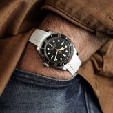 WatchGecko Tudor Black Bay 58 Style Rubber Watch Strap -  White