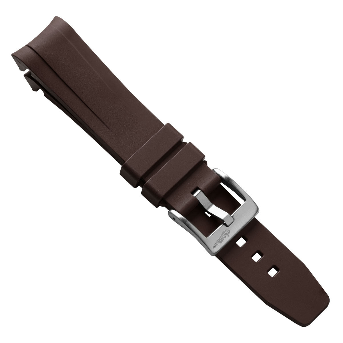WatchGecko Tudor Black Bay 58 Style Rubber Watch Strap -  Brown