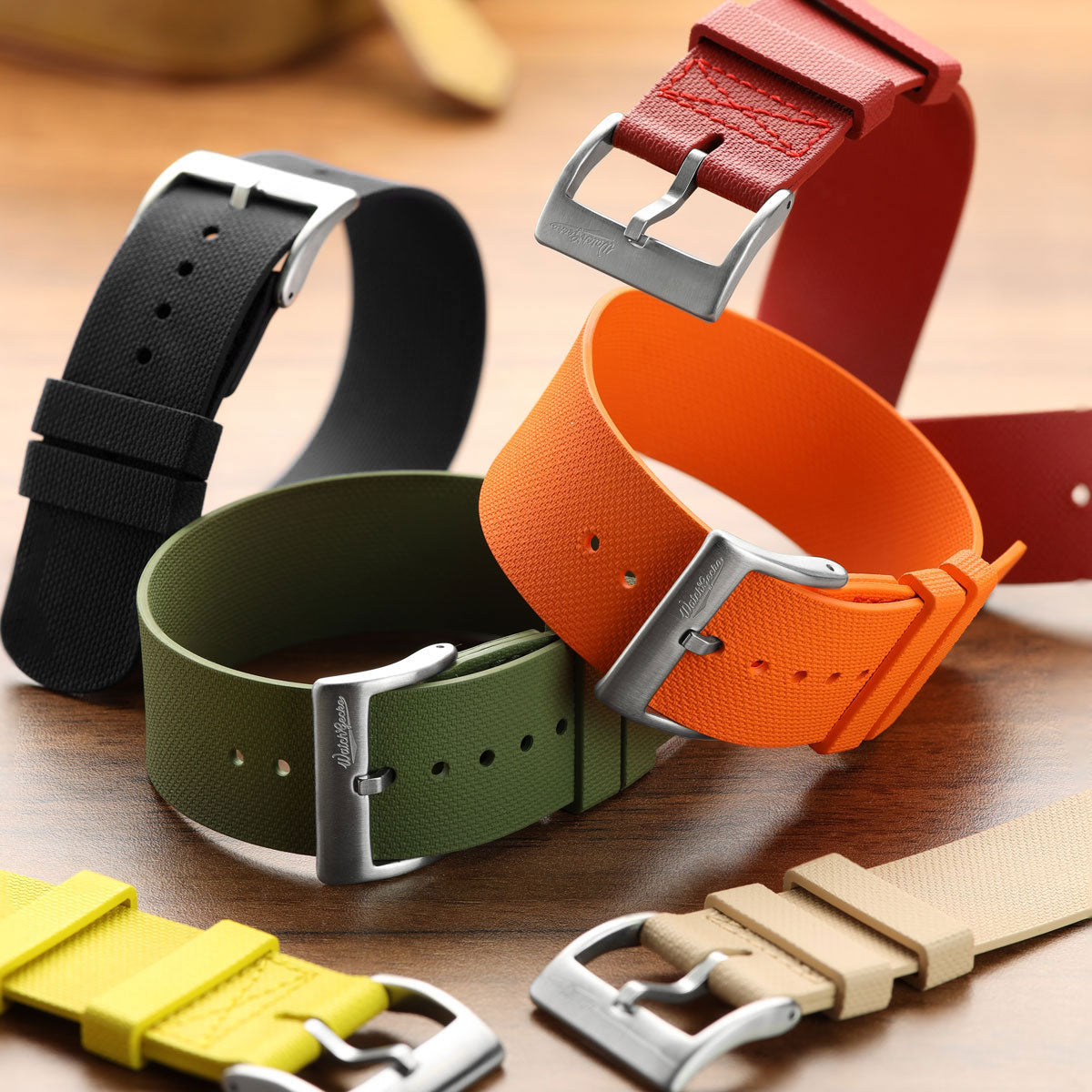 TidalPass British Military FKM Rubber Watch Strap Range