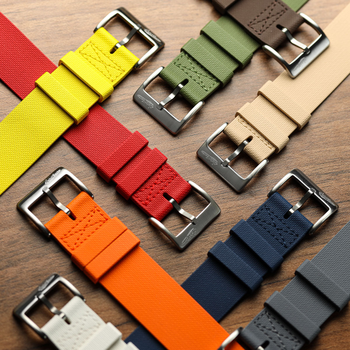 TidalPass British Military FKM Rubber Watch Strap Range