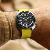 TidalPass British Military FKM Rubber Watch Strap - Yellow