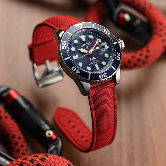 Breakwater FKM Rubber Strap - Red