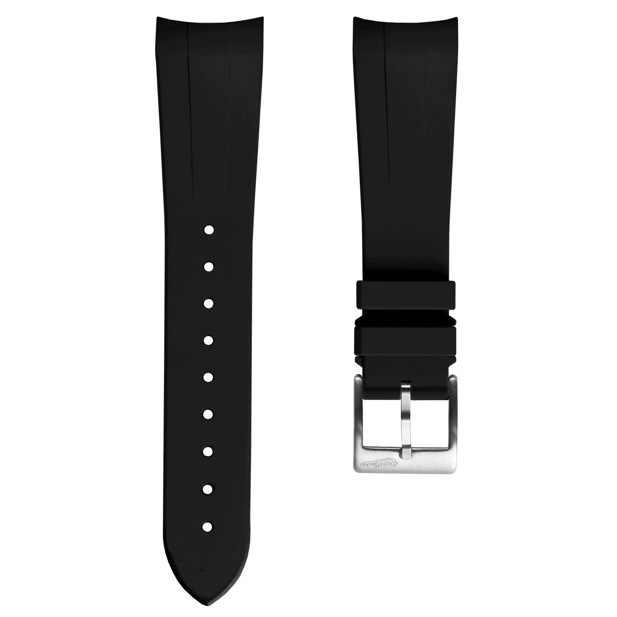 WatchGecko Premium Rubber Watch Strap to fit Tudor Black Bay 41mm - Black