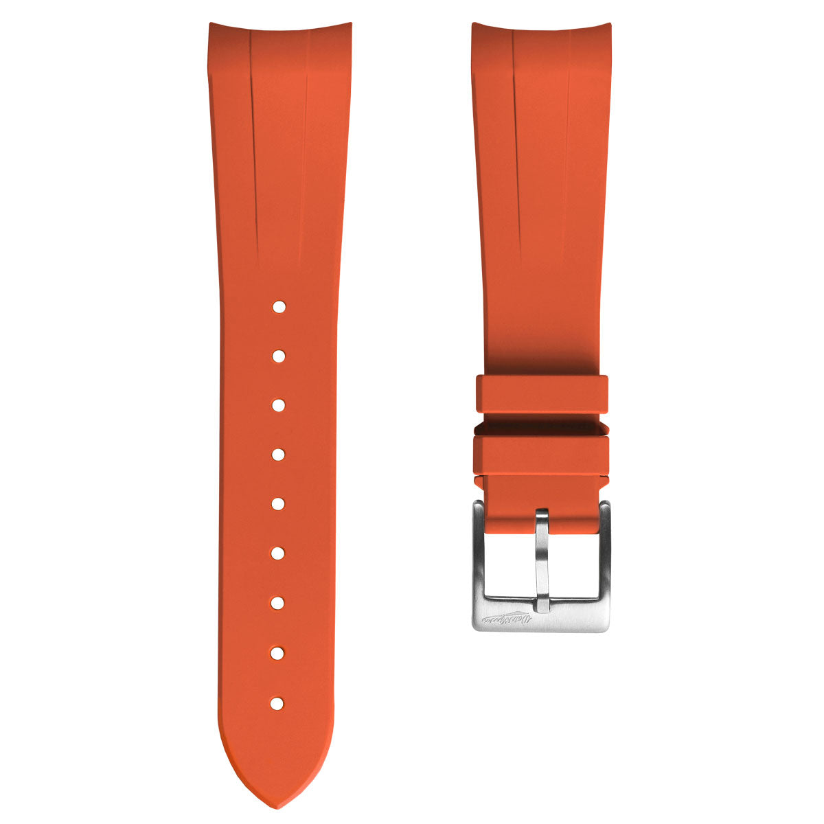 Orange Rubber B 20mm FKM Rubber Strap For Tudor BB58 Orange