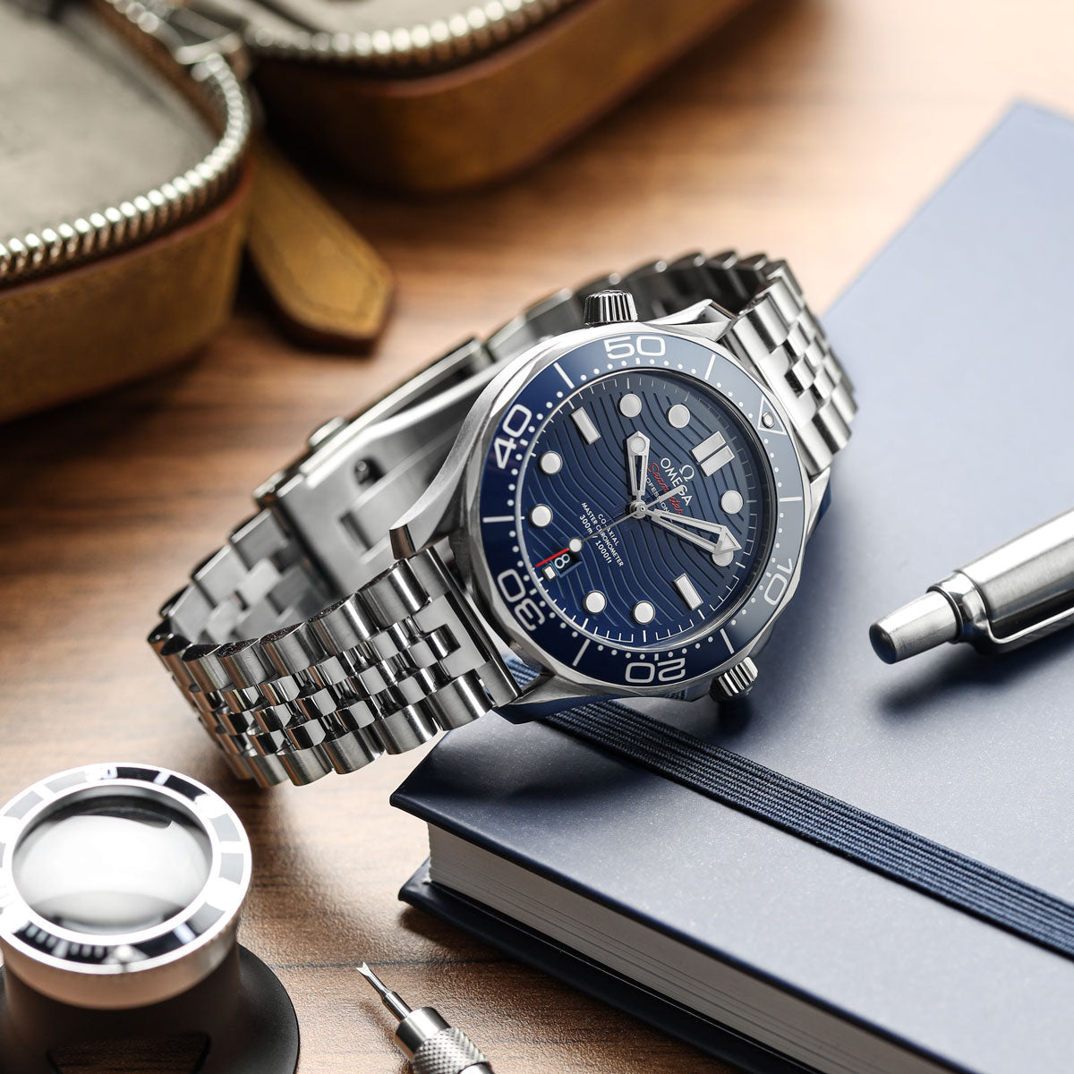 Warrington Stainless Steel Watch Braelet - Polished Centre Links