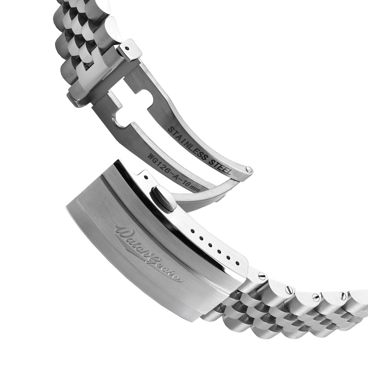 Warrington Stainless Steel Watch Braelet - Polished Centre Links