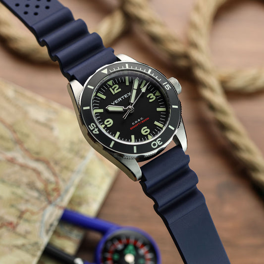 Abyss ProDive PU Rubber Watch Strap - Blue