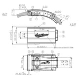 Push Button Divers Deployant Buckle - Antique Bronze