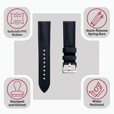 Atlas Sailcloth Watch Strap - Blue