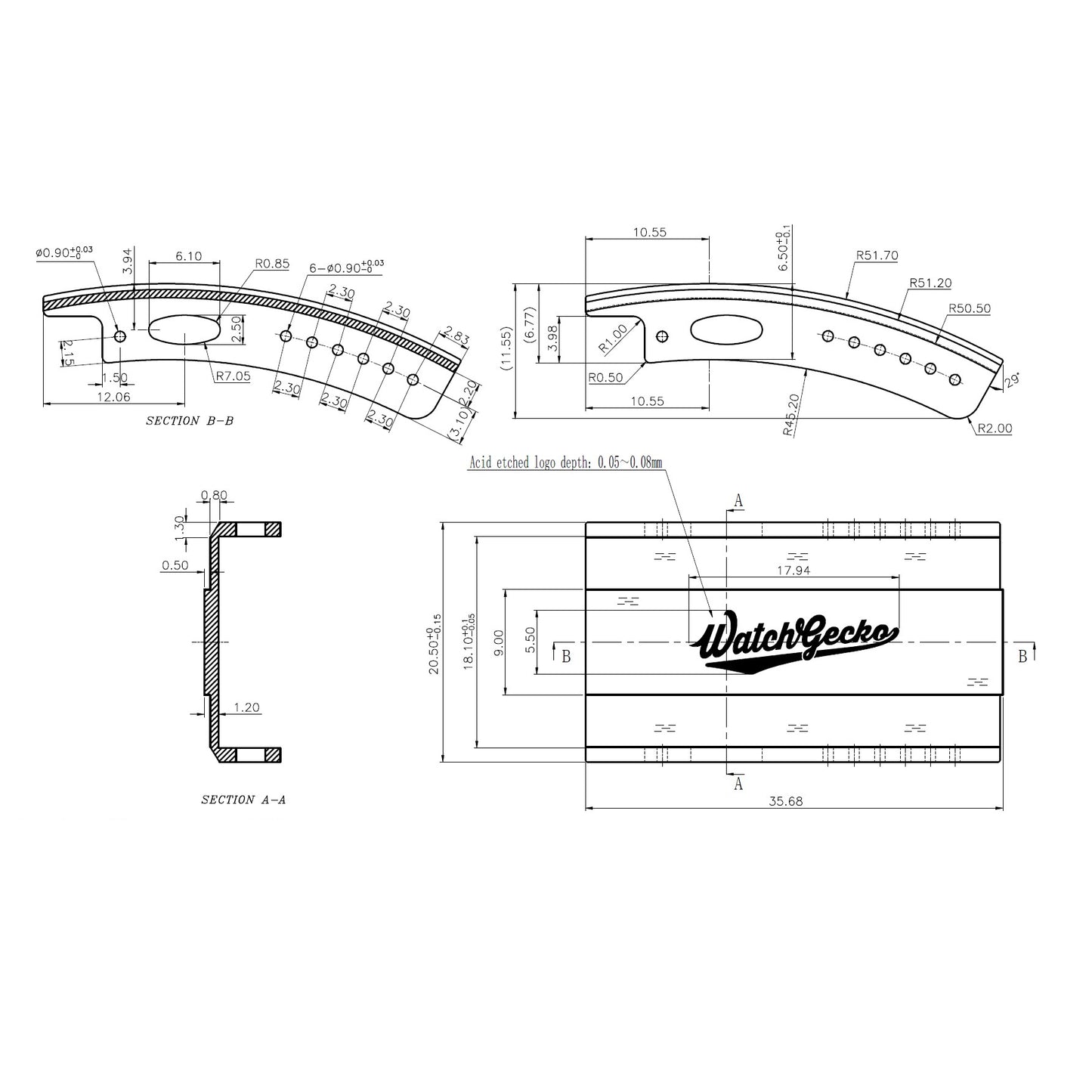 Push Button Divers Deployant Buckle - Brushed / Polished
