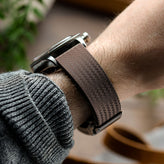 WatchGecko 400 Italian Rubber Strap 2 Additional Parts - Brown