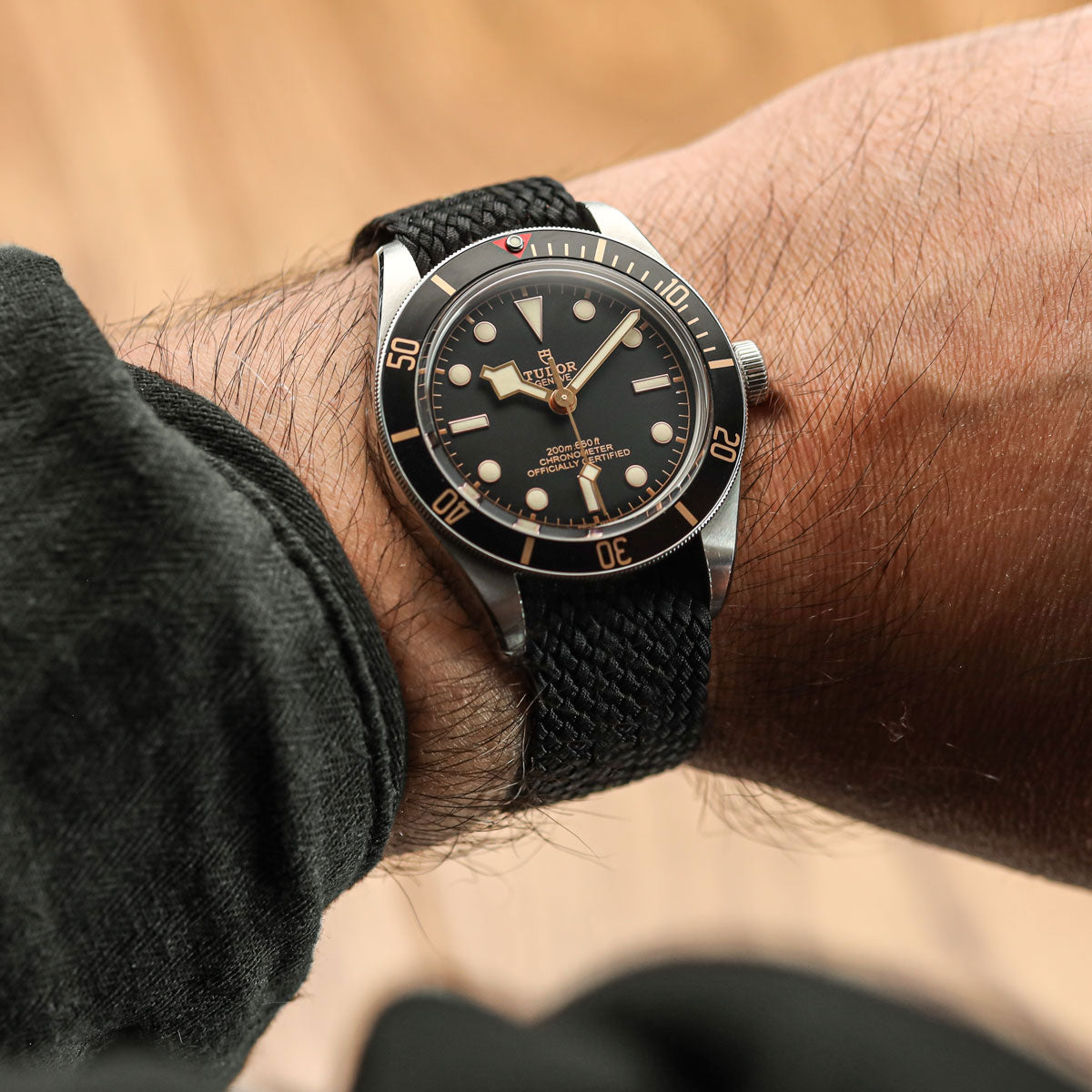 OCTOPOD Perlon Nylon Watch Strap - Onyx