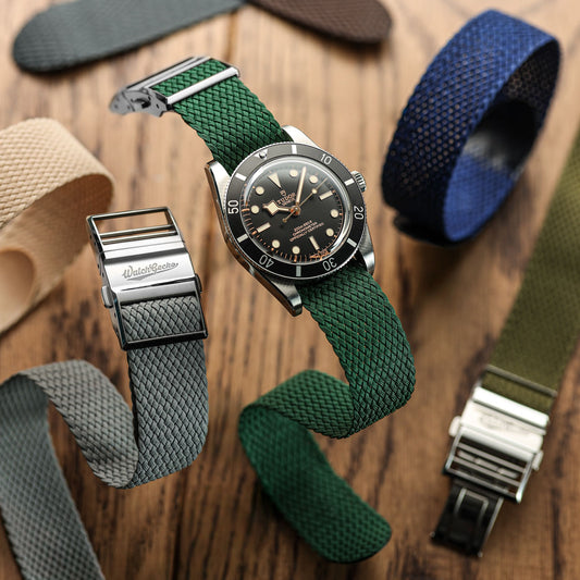 OCTOPOD Perlon Nylon Watch Strap - Jade Green