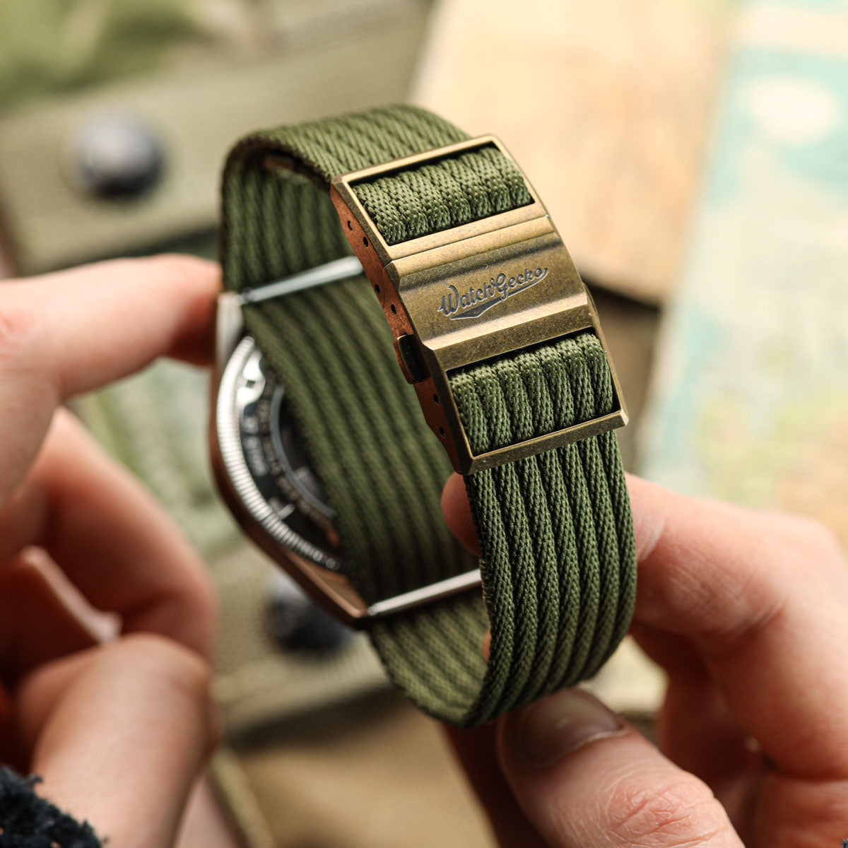 OCTOPOD Naval-Marine Fabric Watch Strap - Midnight Flare