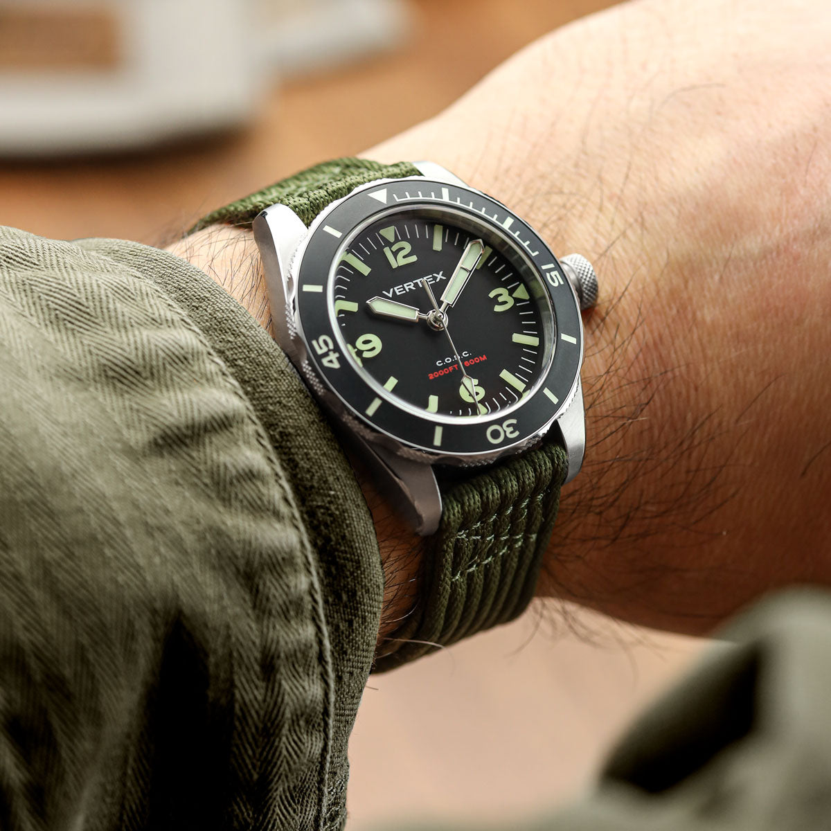 OCTOPOD 2-Piece Naval-Marine Watch Strap - Olive Drab