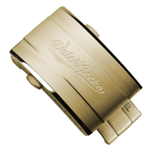 Push Button Divers Deployant Buckle - IP Gold
